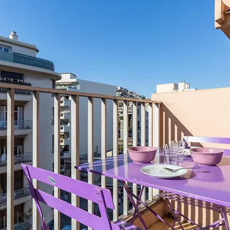 アパート Studio Climatise Sur Balcon Centre Proche De La Mer ニース
